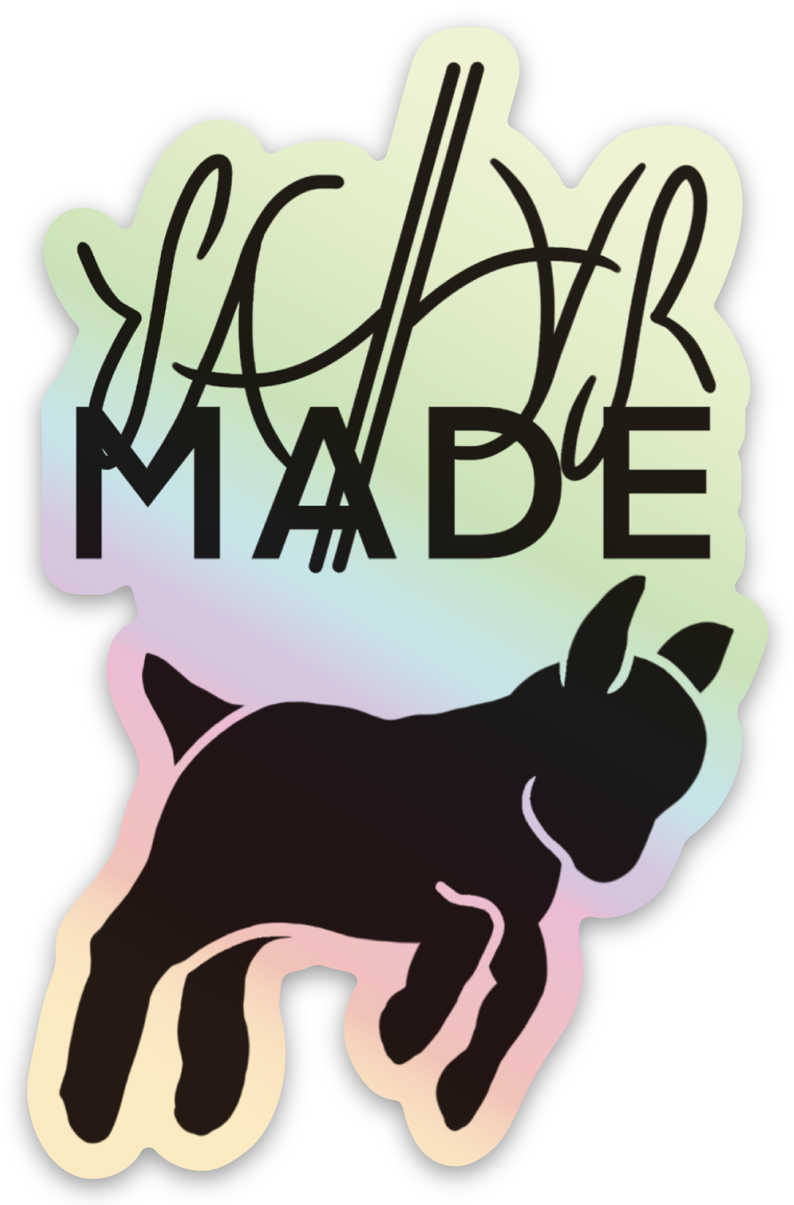 SatyrMade + Almond Holographic Sticker